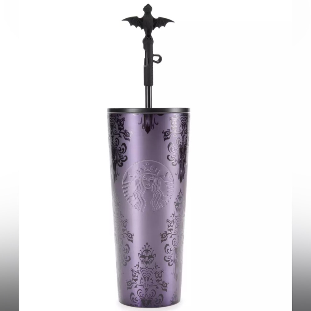 Haunted Mansion 24oz Stainless Steel Starbucks Tumbler with Straw SoldOut Online - Picture 5 of 6